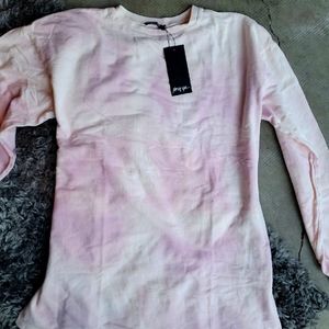 Lilac tie dye sweater dress